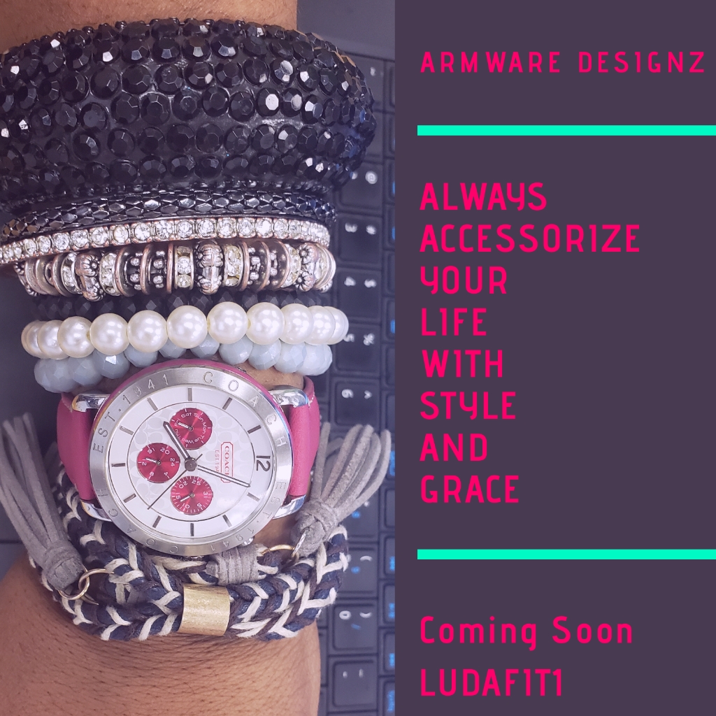Glam Black, Pink & Silver Armware: Limited Designz